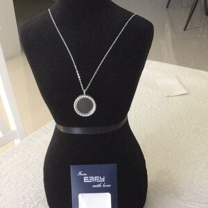 Elegant Silver colored Locket Necklace by Effy